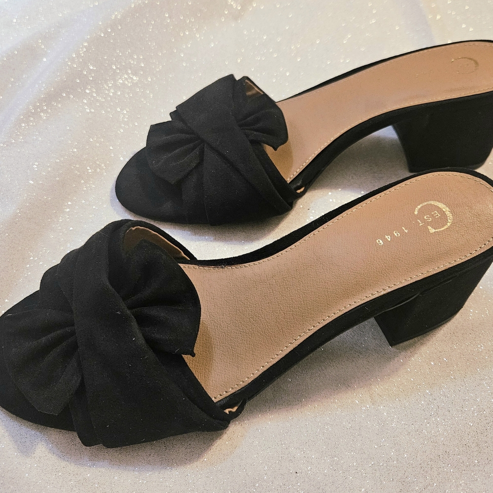 Elegant Black Women's Block Heel Sandals